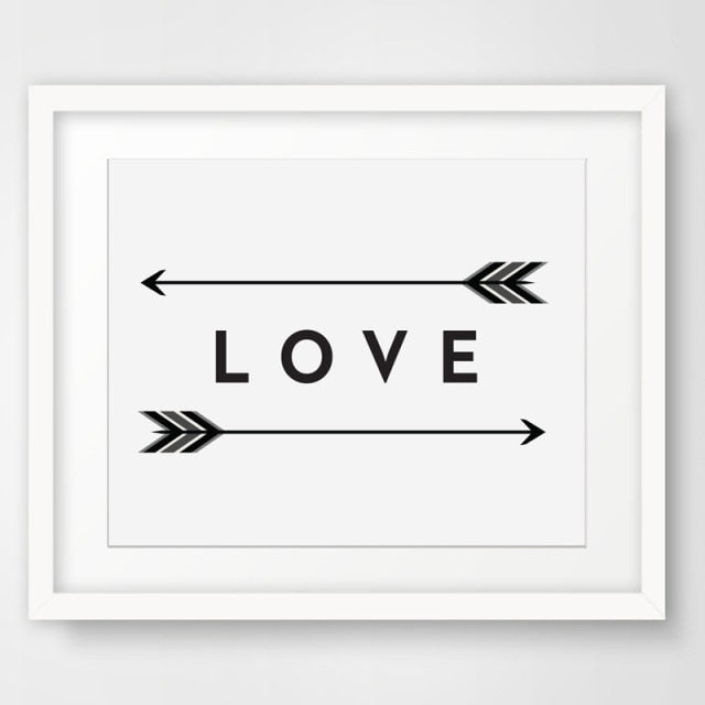 Two Feather Arrows Love Wall Artwork