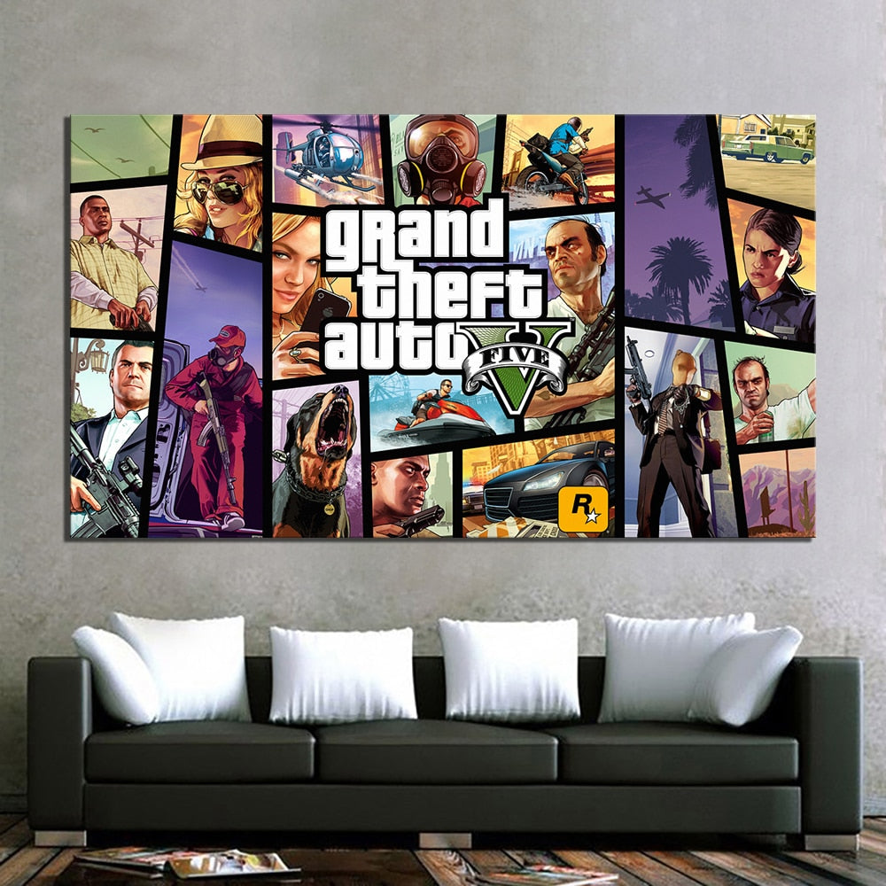 Grand Theft Auto V Wall Art