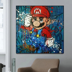 Mario Canvas Wall Art