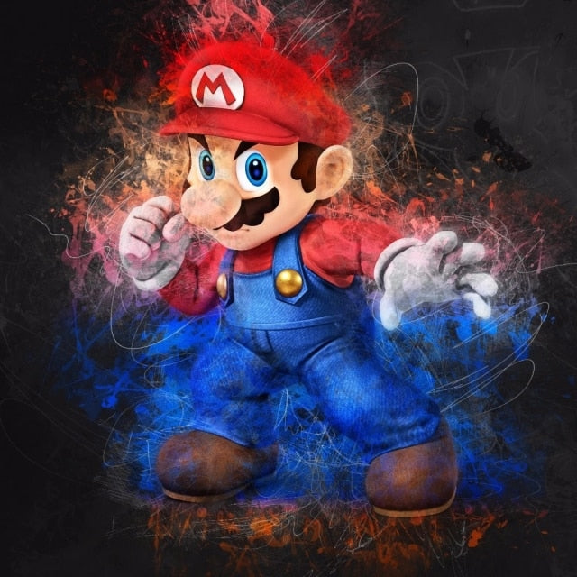 Mario Canvas Wall Art