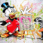 Disney Donald Duck Graffiti Banksy Art