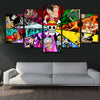 Anime Bandit 5 Piece Canvas Artwork - Pretty Art Online