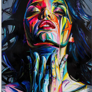Colourful Woman Abstract Canvas