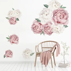 Peony Flowers Stickers