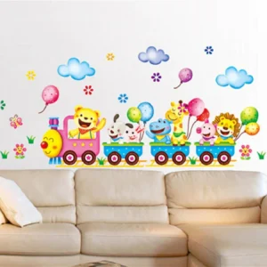 Animal Train Wall Sticker