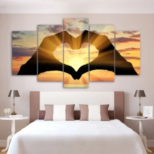 Love 5 Piece Canvas Art